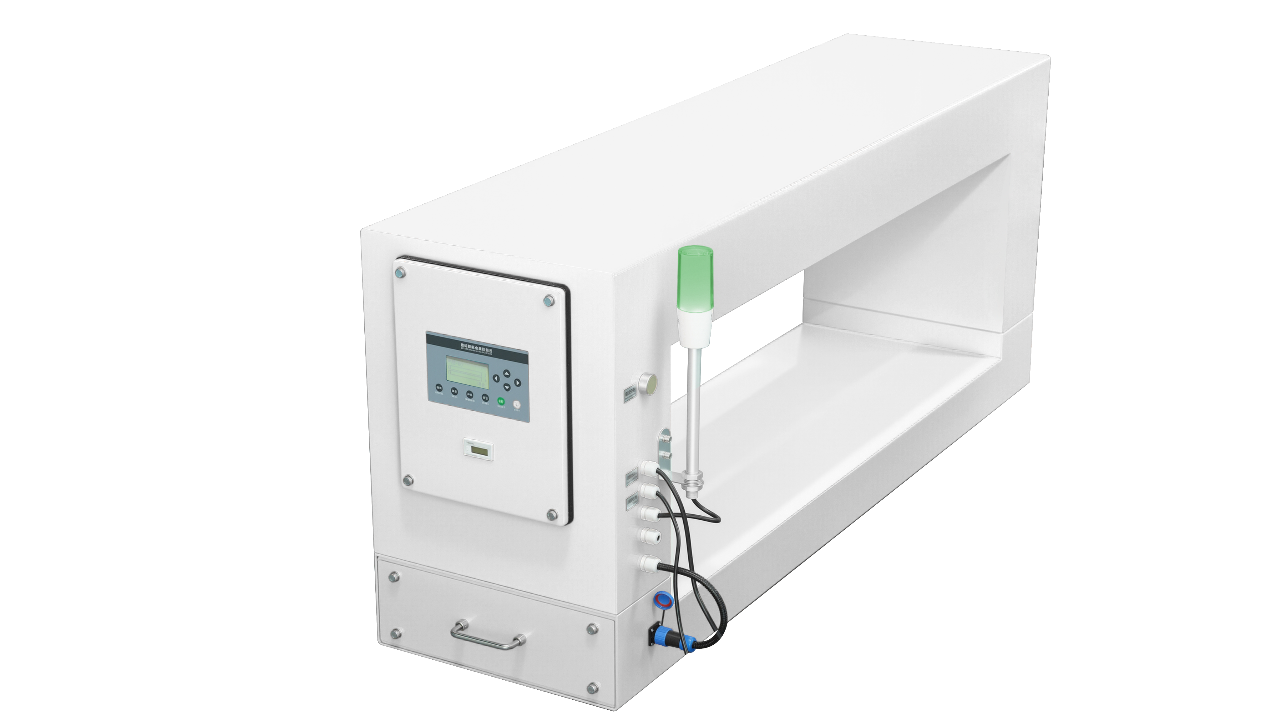 كاشف المعادن مع طلاء أبيض 