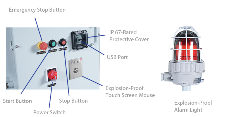 تفاصيل جهاز تدقيق الوزن المقاوم للانفجار 