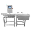 في خط checkweigher للبضائع المعبأة