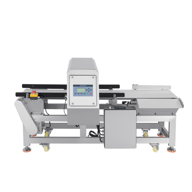 كاشف المعادن مع ذراع الدفع للرفض للتغليف الصغير 