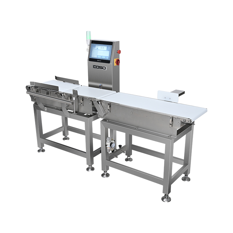 في خط checkweigher للبضائع المعبأة