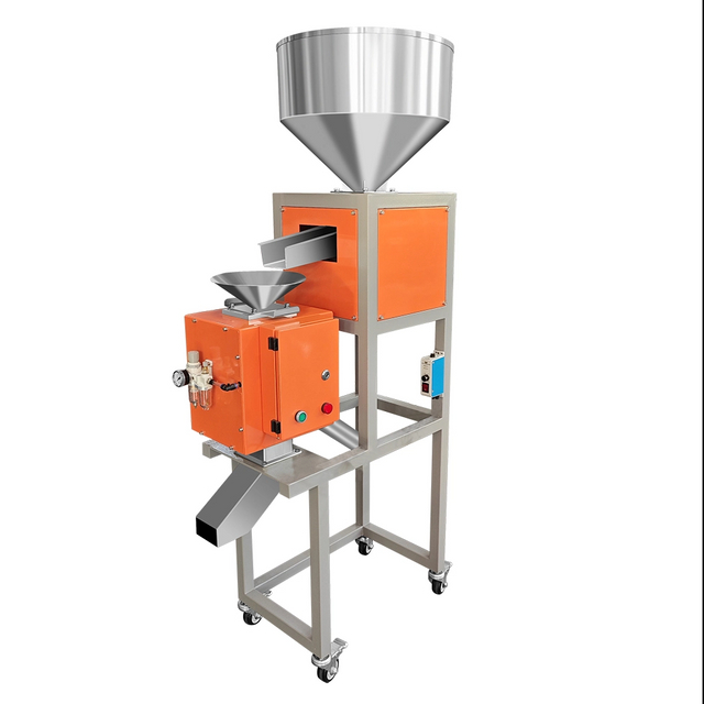 فاصل معدني سقوط حر مع تغذية اهتزازية للبلاستيك