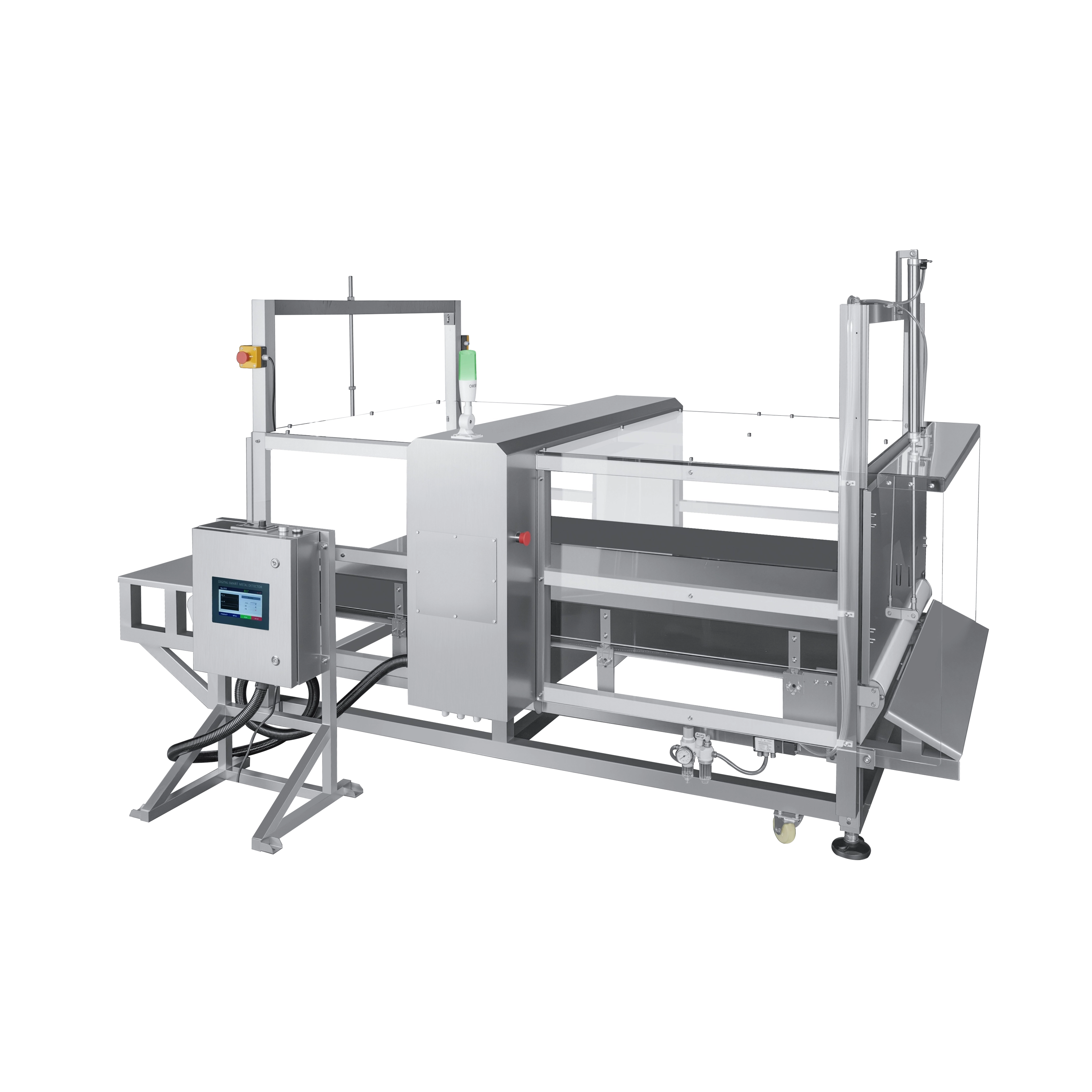 كاشف معادن بأربعة أغطية شفافة للمنتجات الإلكترونية